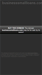 Mobile Screenshot of businesssmallloans.com