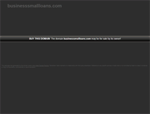 Tablet Screenshot of businesssmallloans.com